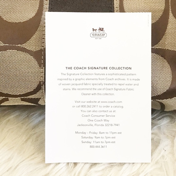 Coach Signature Stripe Kisslock Carryall Satchel - Picture 9 of 9